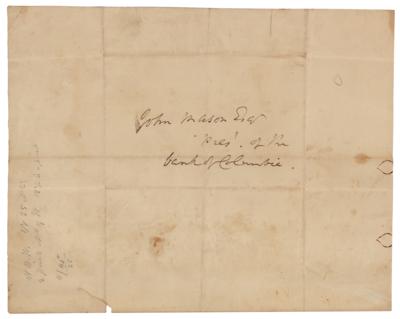Lot #317 Benjamin Stoddert Autograph Letter Signed - Image 2