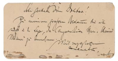 Lot #535 Engelbert Humperdinck Handwritten Note - Image 1