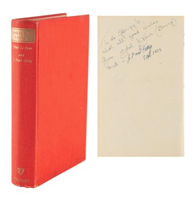 Lot #191 J. Paul Getty Signed Book