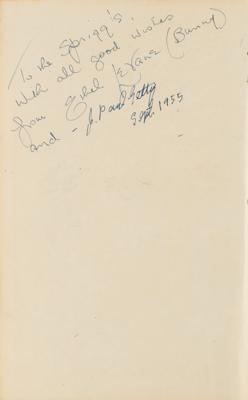 Lot #191 J. Paul Getty Signed Book - Image 2