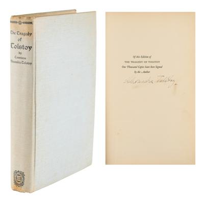 Lot #481 Alexandra Tolstoy Signed Book