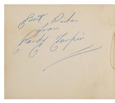 Lot #765 Randy Turpin (2) Signatures - Image 1