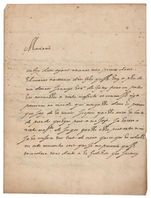 Lot #186 Gaston, Duke of Orleans Autograph Letter