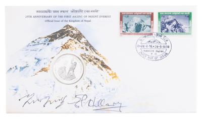 Lot #201 Edmund Hillary and Tenzing Norgay Signed Commemorative Cover - Image 1