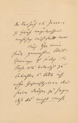 Lot #254 Philipp, Prince of Eulenburg Autograph Letter Signed - Image 2