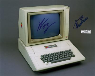 Lot #149 Apple: Wozniak and Wayne Signed Photograph - Image 1