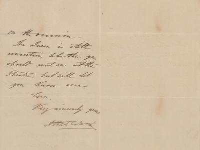 Lot #215 King Edward VII Autograph Letter Signed - Image 2