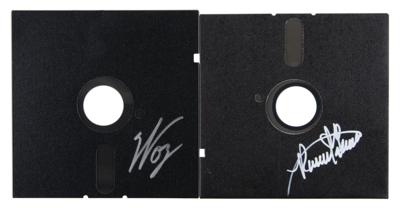 Lot #147 Apple: Steve Wozniak and Ronald Wayne Signed Floppy Discs - Image 1