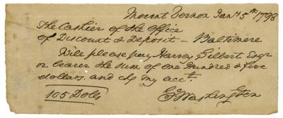 Lot #275 Robert Spring: George Washington Forged Document - Image 1