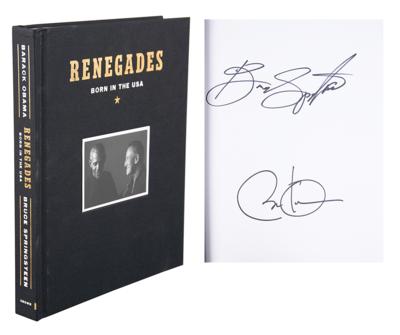Lot #79 Barack Obama and Bruce Springsteen Signed