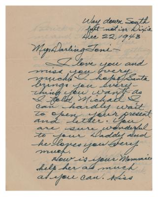 Lot #601 John Wayne Autograph Letter Signed