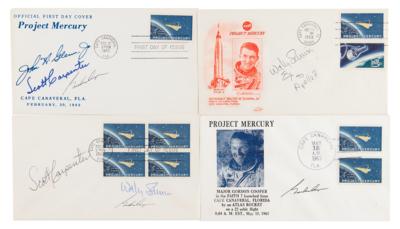 Lot #362 Mercury Astronauts: Carpenter, Cooper, and Schirra (4) Signed Covers - Image 1