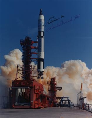 Lot #351 Gemini 5 Signed Photograph - Image 1