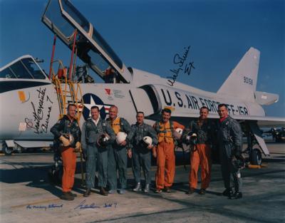 Lot #364 Mercury Astronauts: Carpenter, Cooper, and Schirra Signed Photograph - Image 1