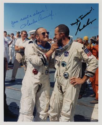 Lot #352 Gemini 5 Signed Photograph - Image 1