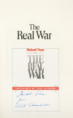 Lot #73 Richard Nixon Signed Book Presented to Wilt Chamberlain - Image 2