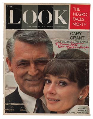 Lot #644 Audrey Hepburn Signed Magazine Cover - Image 1