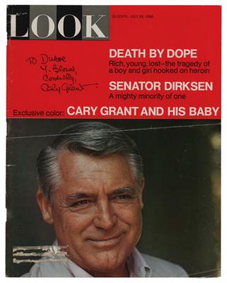 Lot #639 Cary Grant Signed Magazine Cover