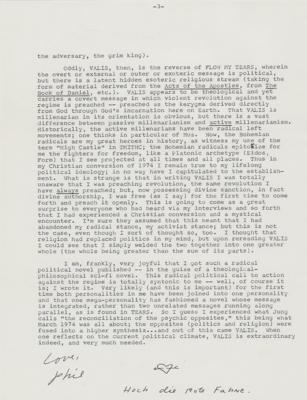 Lot #434 Philip K. Dick Typed Letter Signed - Image 3