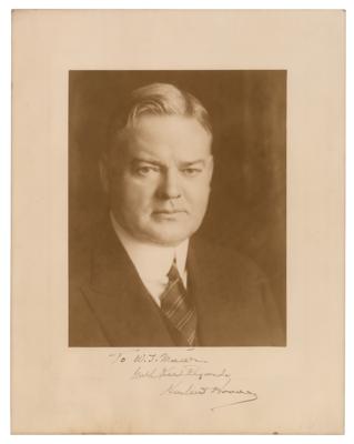 Lot #55 Herbert Hoover Signed Photograph