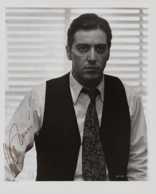 Lot #678 Al Pacino Signed Photograph