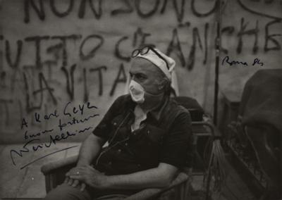 Lot #632 Federico Fellini Signed Photograph - Image 1