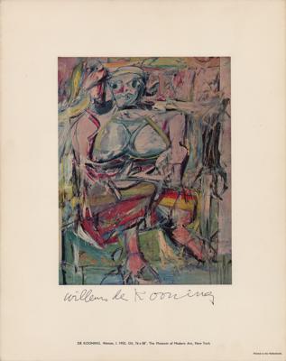 Lot #392 Willem de Kooning Signed Print