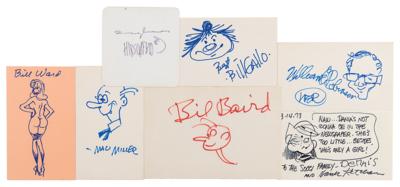 Lot #428 Cartoonists (7) Autographs - Image 1
