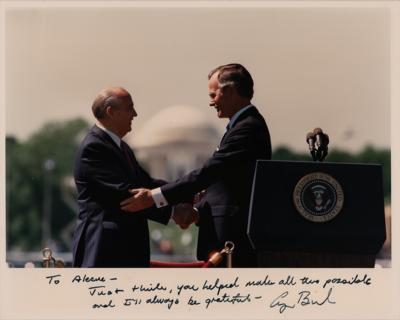 Lot #26 George Bush Signed Photograph - Image 1