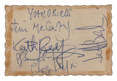 Lot #521 The Yardbirds Signatures - Image 1