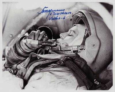 Lot #382 Valentina Tereshkova Signed Photograph