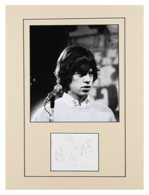 Lot #576 Rolling Stones: Mick Jagger Signature