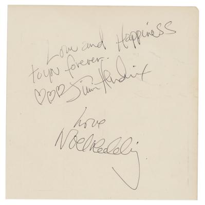 Lot #517 Jimi Hendrix and Noel Redding Signatures