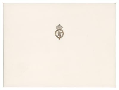 Lot #126 King Charles III Signed Christmas Card (1996) - Image 2