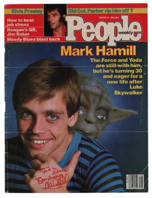 Lot #698 Star Wars: Mark Hamill Signed Magazine Cover - Image 1