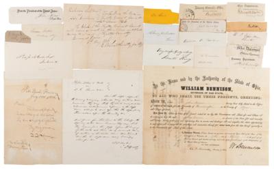 Lot #96 Abraham Lincoln Cabinet (20) Signed Items - Image 1