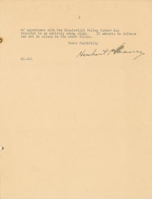 Lot #56 Herbert Hoover Typed Letter Signed - Image 2