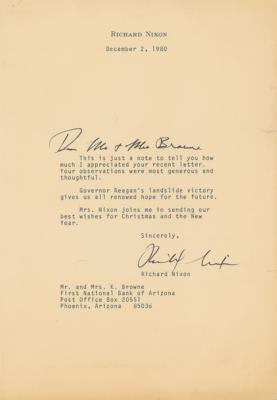 Lot #75 Richard Nixon Typed Letter Signed
