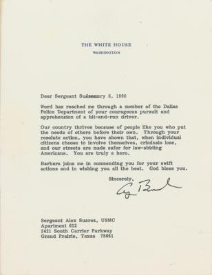 Lot #27 George Bush Typed Letter Signed as President - Image 1