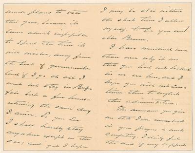 Lot #38 Grover Cleveland Autograph Letter Signed as President - Image 2