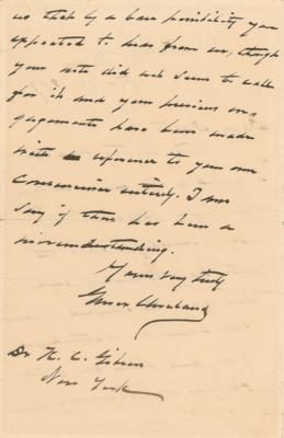 Lot #39 Grover Cleveland Autograph Letter Signed as President - Image 2