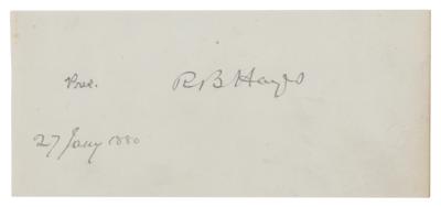 Lot #53 Rutherford B. Hayes Signature - Image 1