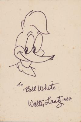 Lot #429 Walter Lantz Original Sketch of Woody Woodpecker - Image 1