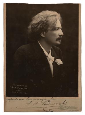 Lot #545 Ignacy Jan Paderewski Signed Photograph