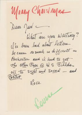 Lot #614 Louise Brooks Autograph Letter Signed - Image 1