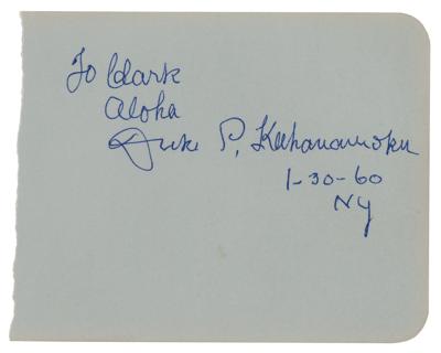 Lot #745 Duke Kahanamoku Signature