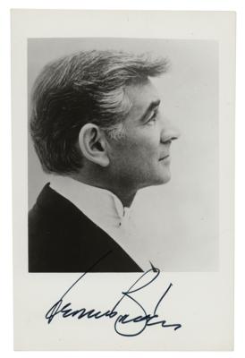 Lot #523 Leonard Bernstein Signed Photograph