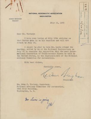 Lot #161 Hiram Bingham III (2) Typed Letters Signed - Image 1