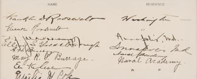 Lot #82 Franklin and Eleanor Roosevelt Signatures - Image 2