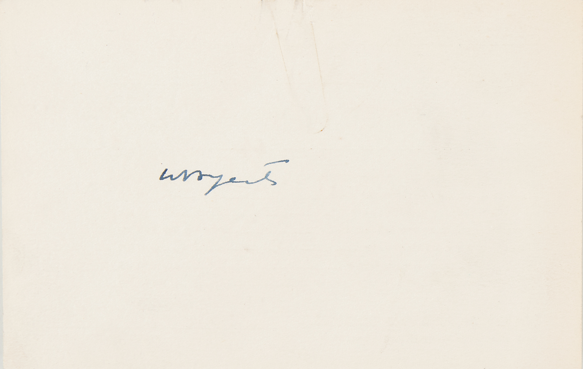 William Butler Yeats Signature | RR Auction